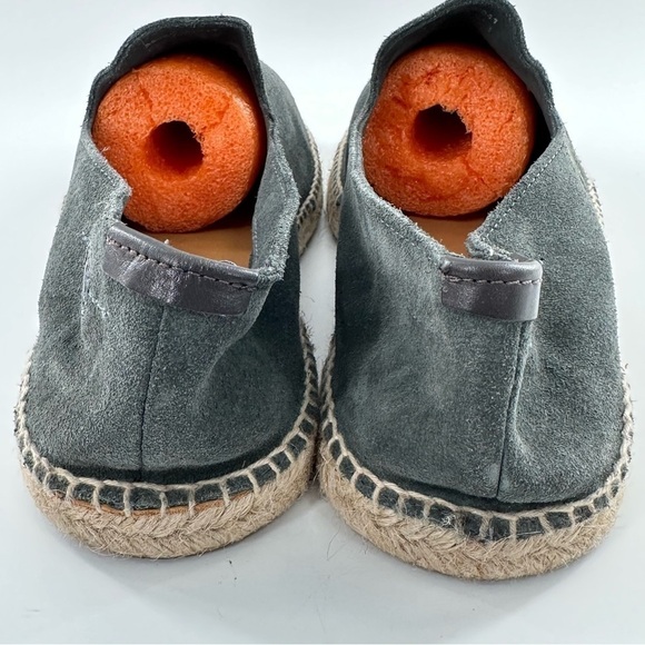 Massimo Dutti mens flats size 43 split suede espadrilles gray suede loafers - Picture 5 of 14